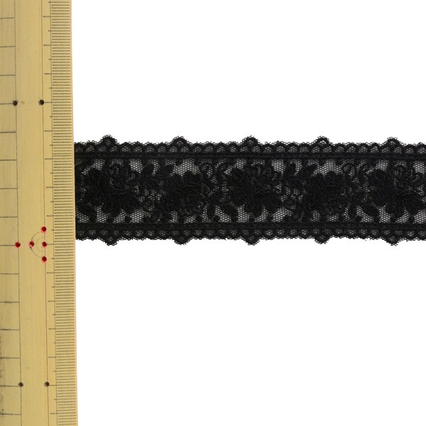 数量5から】 レース 『チュールエンブロイダリーレース 幅約3.9cm 50番