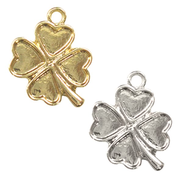 手芸金具 『チャーム クローバー (#833) 金色』 すべての商品| ホビー