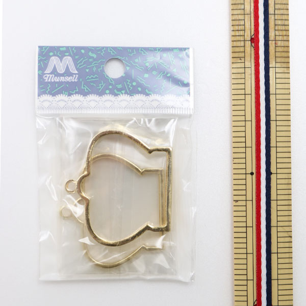 レジンパーツ 『レジン枠 (カン付) 王冠 ゴールド 2コ入』 UVレジン,型