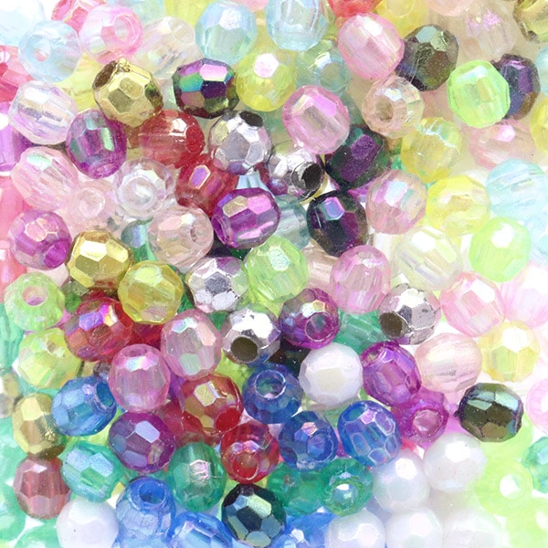 ビーズ 『DXカットビーズ MIX 約4mm 約200個入り ASH-DX4C-MIX