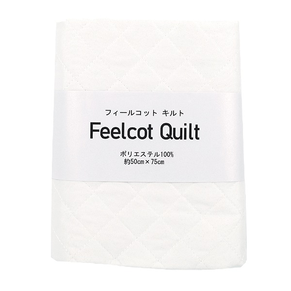 生地 『フィールコットキルト カットクロス ホワイト 約50×75cm C-QPPL