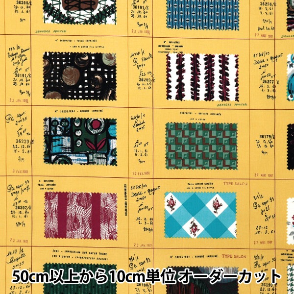 数量5から】 生地 『オックス レトロ柄 AP31408-2A』 生地,サイズ・幅