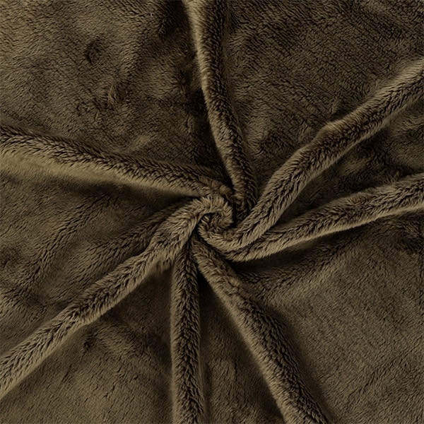 生地 『ぬいクロス5mmボア 約70cm×30cm アッシュブラウン NUIF-04C