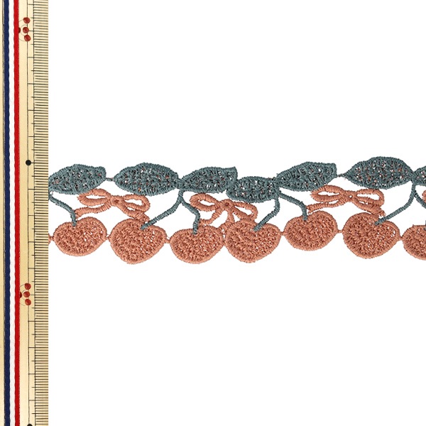 ケミカルレース 『ボニーレース チェリー 約38mm×1.2m ナチュラル
