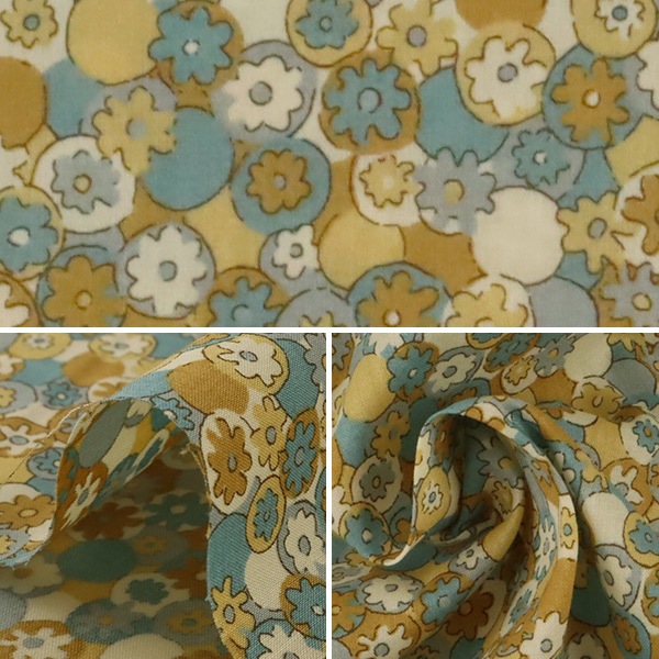 数量5から】 生地 『LIBERTY リバティプリント タナローン ポルカ