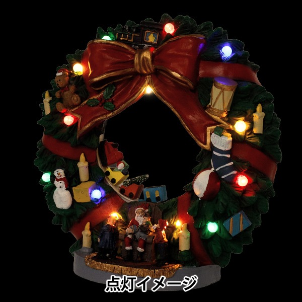クリスマス雑貨 『クリスマスオブジェ リース CMG25-EOL2』 生活雑貨