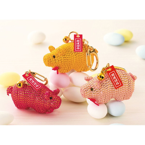 手芸キット 『開運キーホルダー わらじ ペア No.2』 Panami