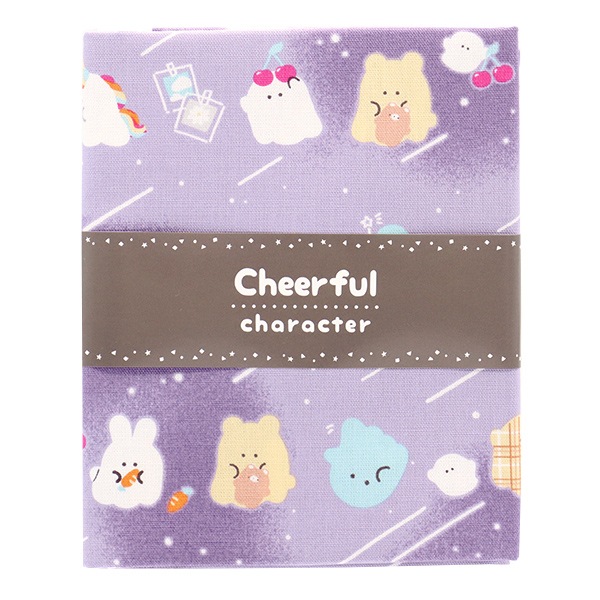 生地 『オックス チアフルキャラクターオバケーヌ グレー 約110×50cm