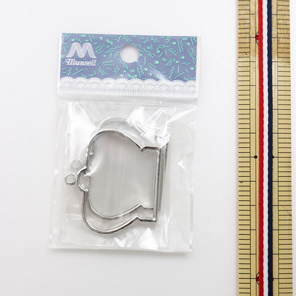 レジンパーツ 『レジン枠 (カン付) 王冠 シルバー 2コ入』 UVレジン,型