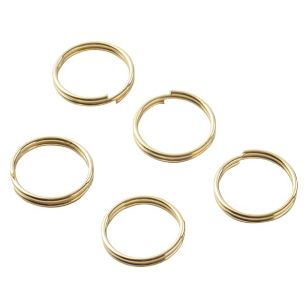 手芸金具 『二重リング ゴールド 5個入り』 ビーズ,ビーズ金具
