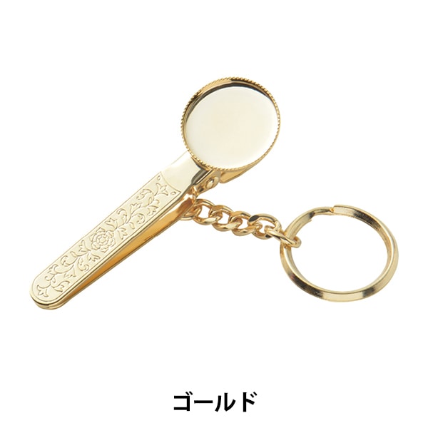 手芸金具 『キーホルダー 月 ゴールド 271/0324』 ビーズ,ビーズ金具
