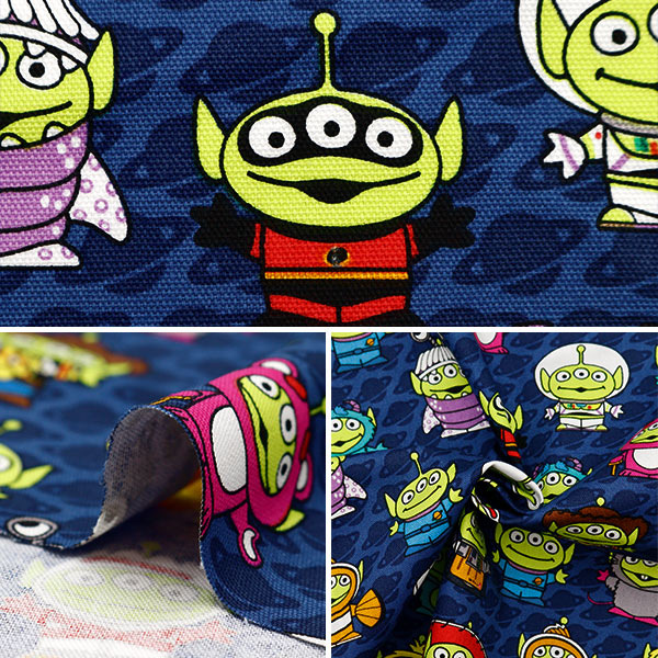 数量5から】 生地 『オックス トイ・ストーリー エイリアン GR-1138-1A