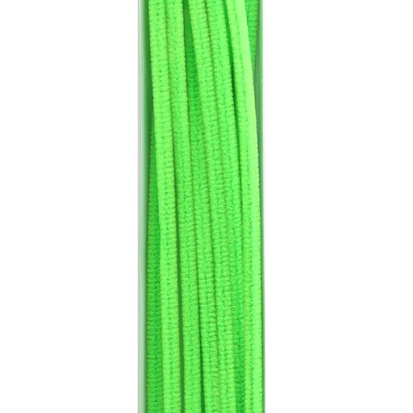 モール 『カラーモール 二分 10本入り 蛍光緑 252番色