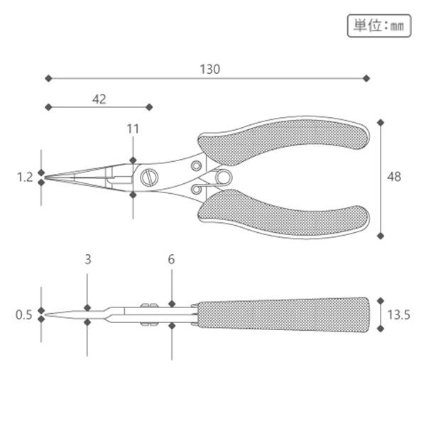 手芸工具 『KUROBISAI 刃付平ヤットコ K-YHC』 ビーズ,ビーズ用品