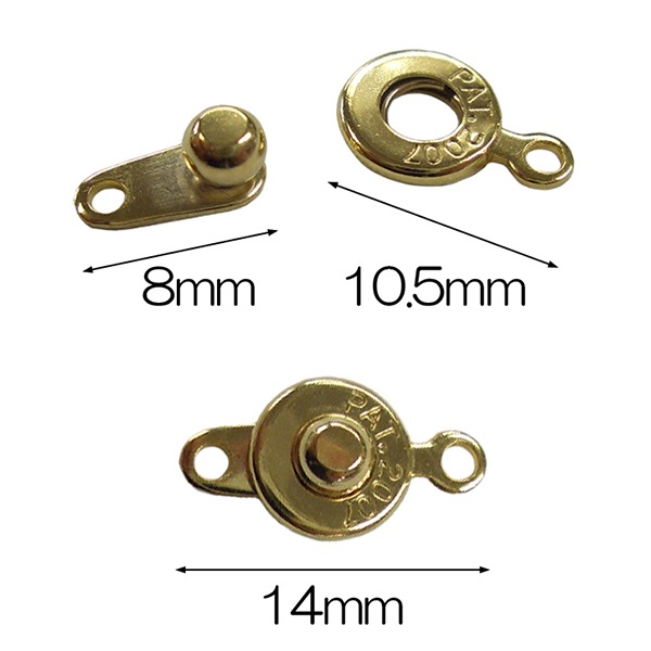 手芸金具 『ニューホック 小 銀色』 ビーズ,金具・留め具| ホビー材料