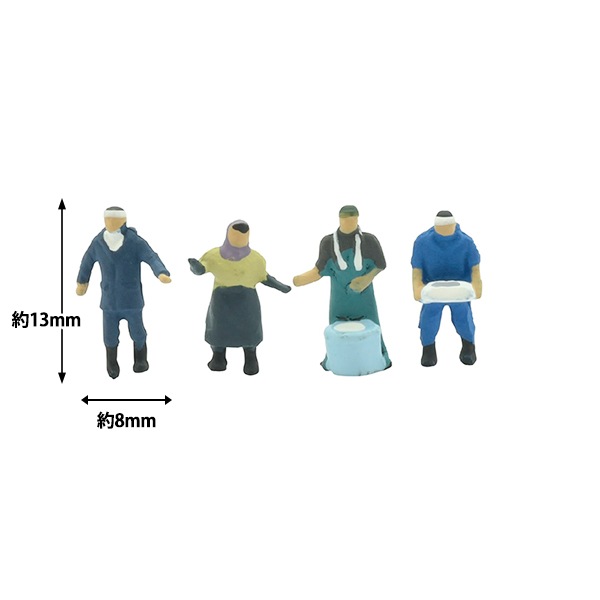 川辺の釣り人　手のひらジオラマ Yahoo!オークション - 川釣りの人々 レジン ジオラマ