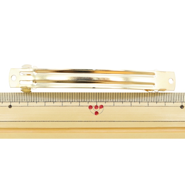 手芸金具 『バレッタ 10cm ゴールド 2個入り』 ビーズ,ビーズ金具