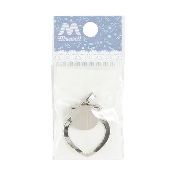 手芸金具 『スカーフ留め 15mm板付き シルバー #9024』 ビーズ,ビーズ