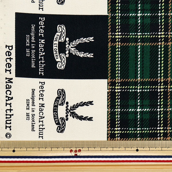 数量5から】 生地 『20Sツイル ピーターマッカーサー タータンチェック