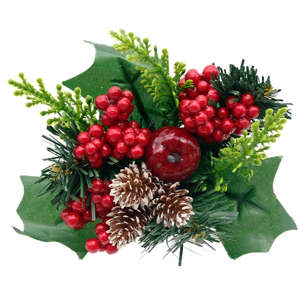 造花 シルクフラワー 『クリスマスピック レッド V23138-003