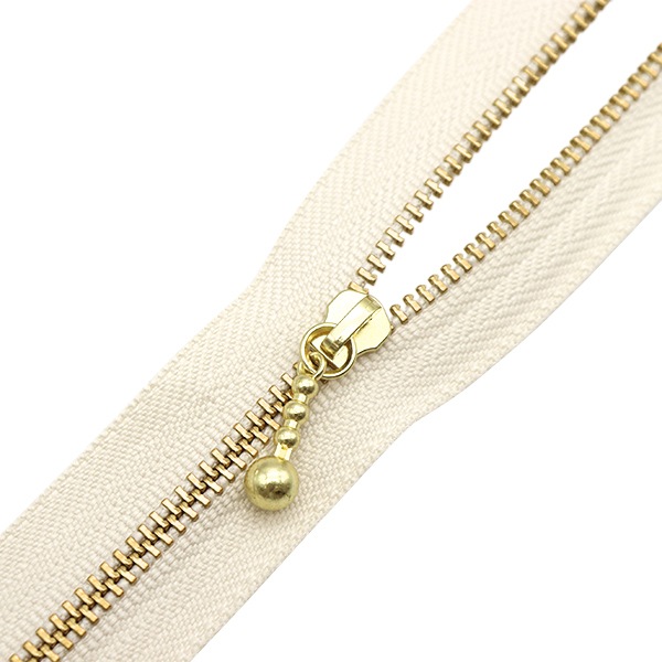 ファスナー 『玉付ゴールドファスナー 20cm 571番色 3MGC-20571』 YKK