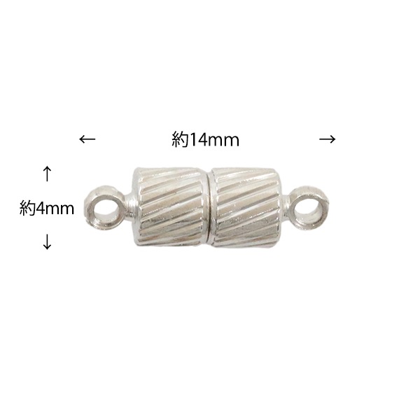 アクセサリー金具 『マグネットクラスプ シルバー K4690』 MIYUKI