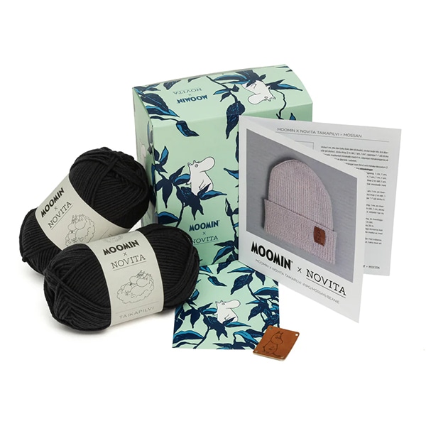 鵜殿産 葦 100本セット 編み物キット 『MOOMIN×NOVITA BEANIE KIT ブルー』 NOVITA ノヴィタ