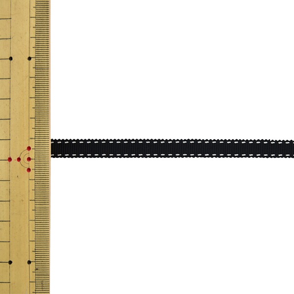 数量5から】 リボン 『ステッチグログランリボン 4649K 幅約9mm 3番色