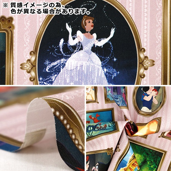 数量5から】 生地 『オックス ディズニープリンセス フレーム GIJ-7444