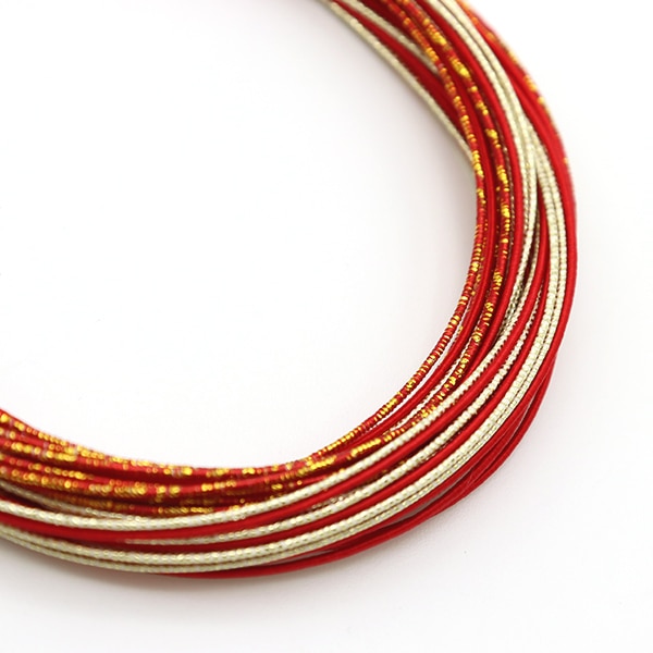 赤✖️金　天皇菊　反物　ポリエステル100% 手芸材料 『水引カラーアソート 祝 PHC-100-2』 Piece ピース 手芸