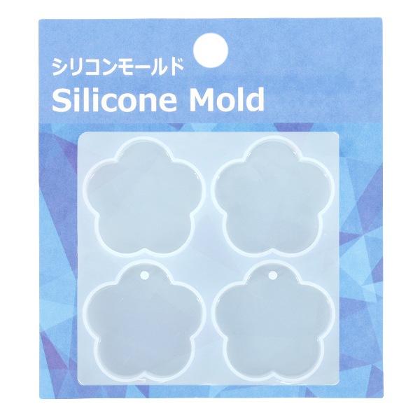 レジンモールド 『シリコンモールド タグセット フラワー MO-39