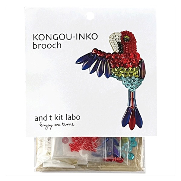 ビーズキット 『TORI brooch コンゴウインコ atkl-BD-6』 TOHO BEADS