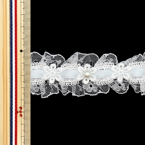 数量5から】 レースリボンテープ 『リボン装飾レース 約35mm幅