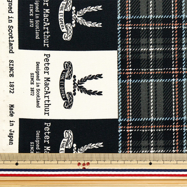 数量5から】 生地 『20Sツイル ピーターマッカーサー タータンチェック