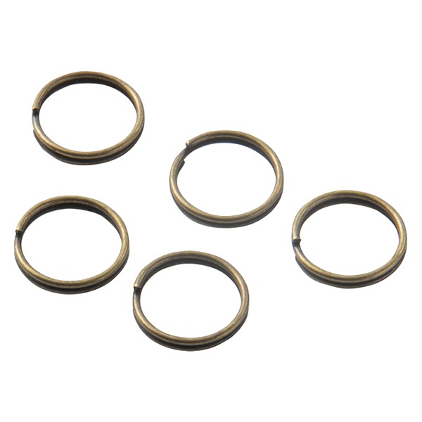 手芸金具 『二重リング アンティークゴールド 5個入り』 ビーズ,ビーズ