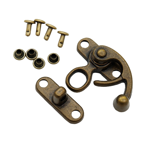 手芸金具 『差し込み錠 アンティークゴールド AK-56-1』 工芸,袋物