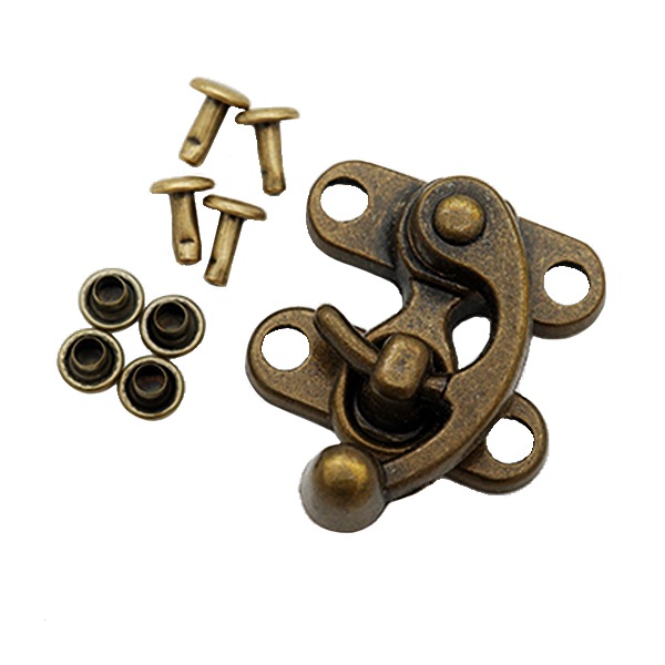 手芸金具 『ケースロック アンティークゴールド AK-56-4』 工芸,袋物