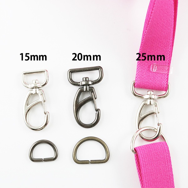 手芸金具 『ナスカン25mm 黒ニッケル SUN13-105』 SUNCOCCOH