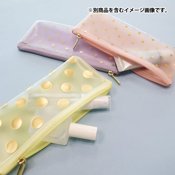 文具 『スリムポーチ ポルカドット ピンク TA002』 画材・文具