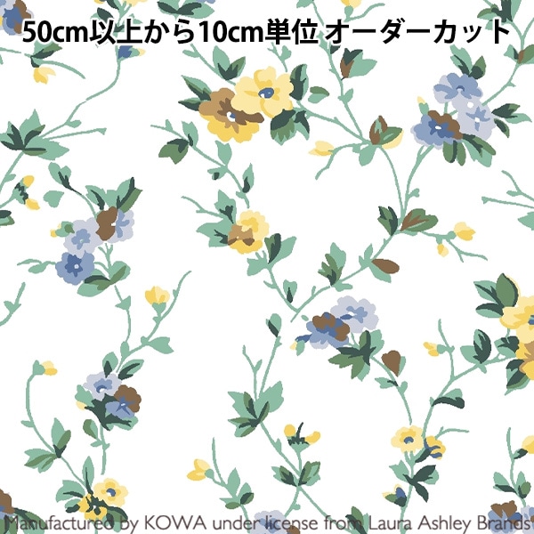 ５９◆即決◆ローラアシュレイ◆プリント生地◆綿・麻◆リネン混◆１０８Ｘ１００ｃｍ◆ハンドメイドにも◆ ５８◇即決◇ローラアシュレイ◇プリント生地◇綿・麻◇リネン混◇
