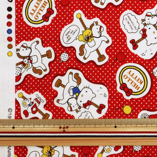 数量5から】 生地 『シーチング ハローキティ G-8190-1A』 KOKKA