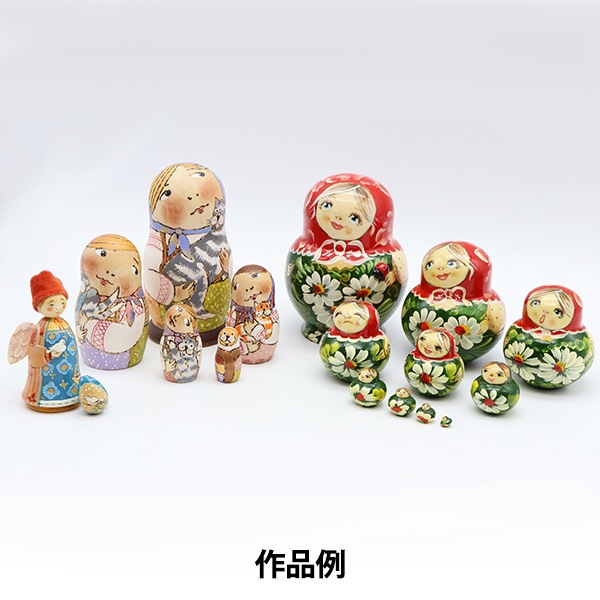 トールペイント土台 『マトリョーシカ 3個組 LALA-0010』 工芸,トール