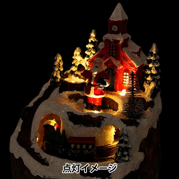 クリスマス雑貨 『クリスマスオブジェ サンタ汽車 CMG25-EOM2』 生活