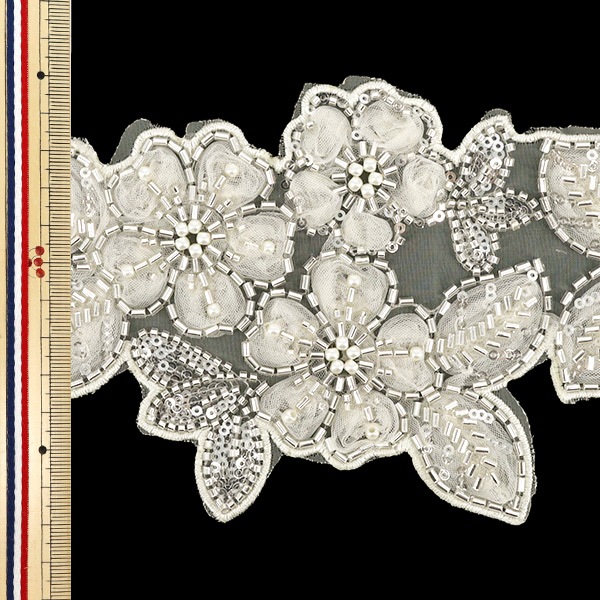 数量5から】 手芸ブレード 『2025インド刺繍ブレード 約12cm幅