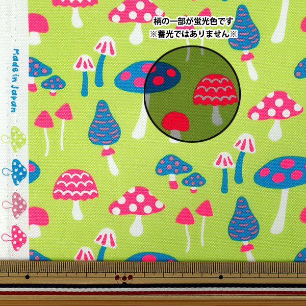 数量5から】 生地 『オックス マッシュルミエ ライム OMUSH-LIME