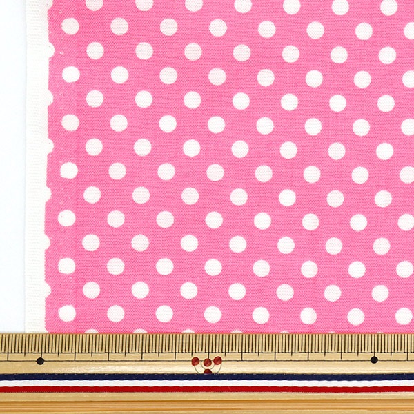 数量5から】 生地 『シーチング ドット ピンク SEDOT-PI』 生地,種類