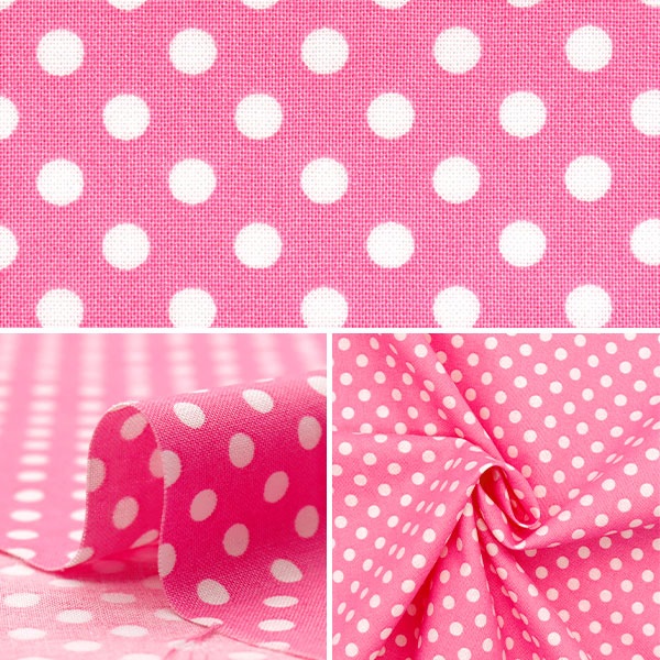 数量5から】 生地 『シーチング ドット ピンク SEDOT-PI』 生地,種類