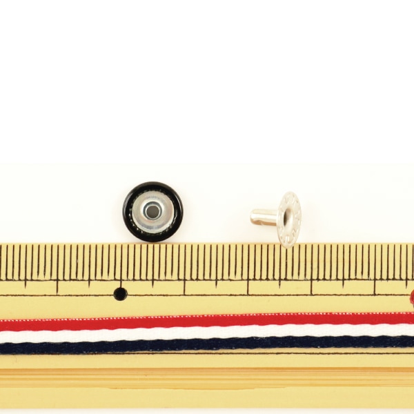 手芸金具 『ホック 小 黒 10個入り 11041-09』 LEATHER CRAFT クラフト