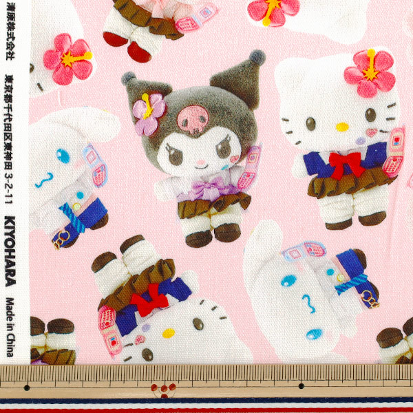 数量5から】 生地 『オックス サンリオキャラクターズ 平成コギャル