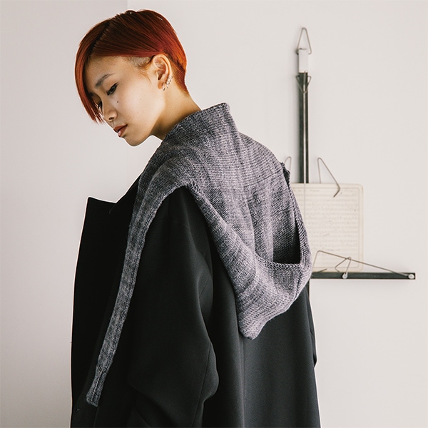 動画付き】 編み物キット 『フード付きマフラー 801番色 23-44